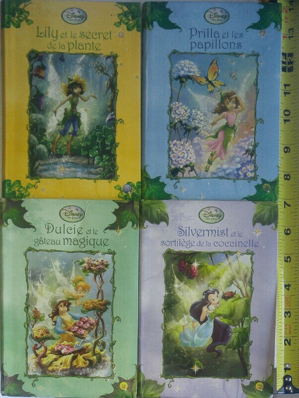4 Disney Les Fees Lily Prilla Dulcie Silvermist French Books