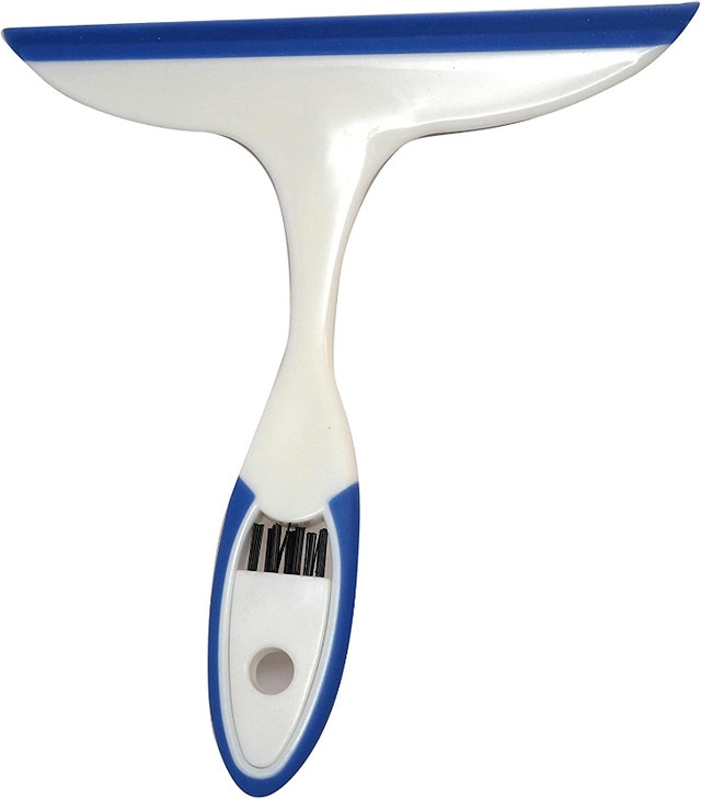 NEW Shower Cleaner Squeegee With Built in Grout Brush