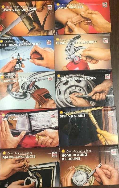 10 Shell Quick-Action Guides, Complete Series, Time Life HardCov