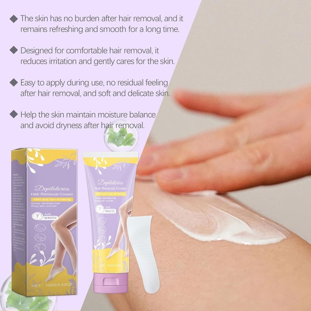 NEW Hair Removal Cream with Scraper Tool, All Skin Types, 100g - photo 4