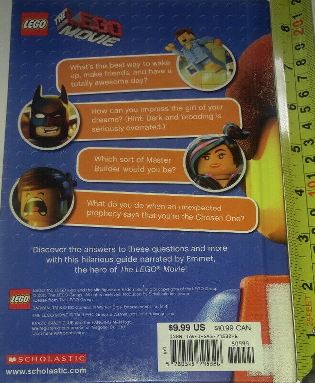 The Lego Movie Emmet's Guide to Being Awesome Hard Cover Book - photo 2