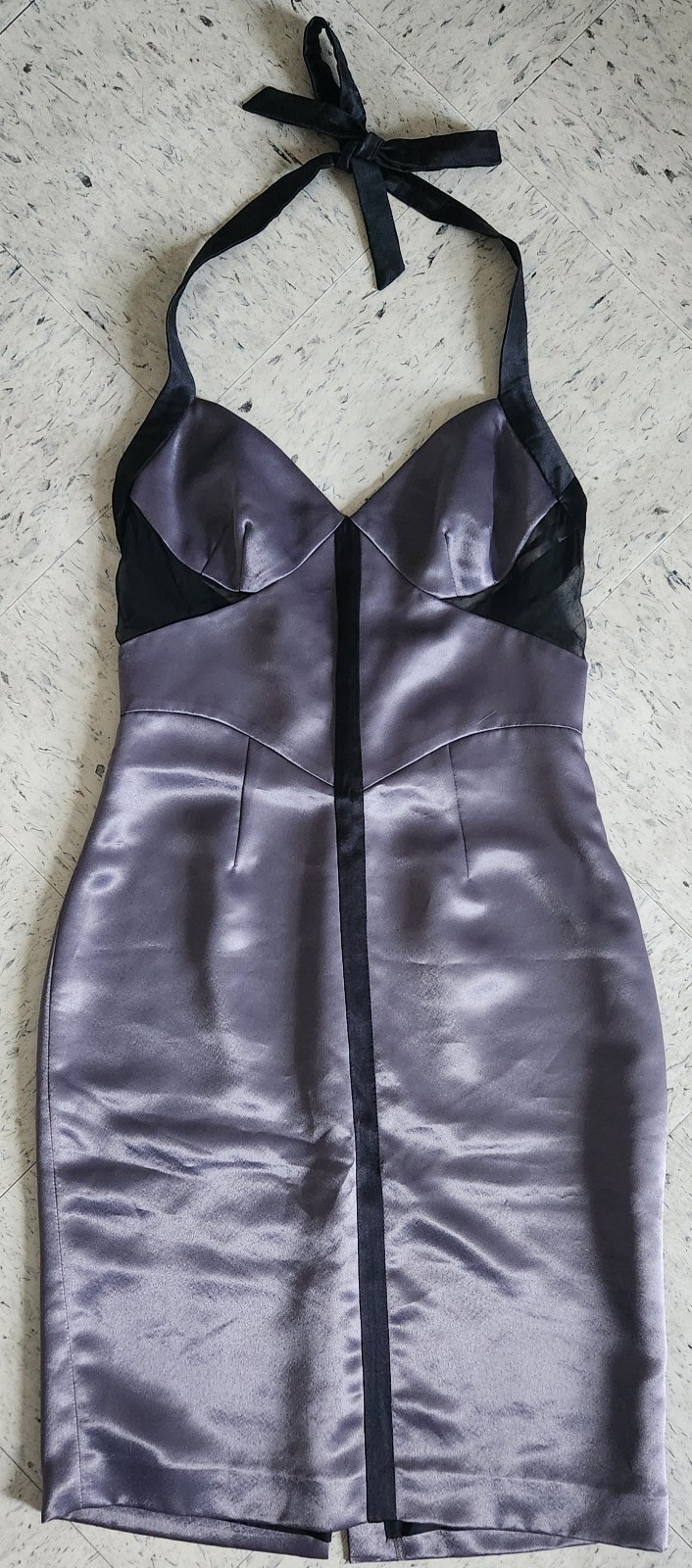 Very Elegant, Andrea BEHAR Dress, Small, Unique, gray/black mesh