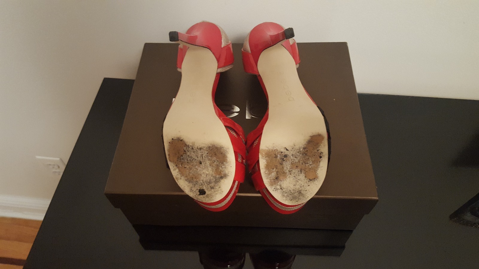 bebe high heels shoes, size 8, red HOT! SEXY! - photo 3