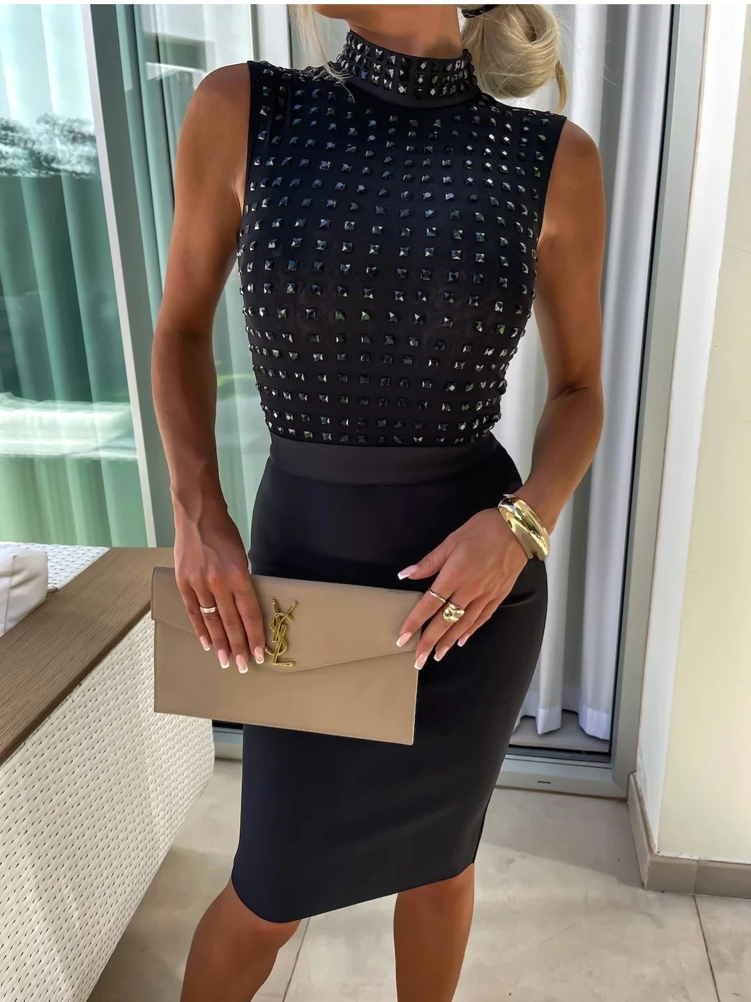 Black Bodycon Dress - Size S - New with Tags
