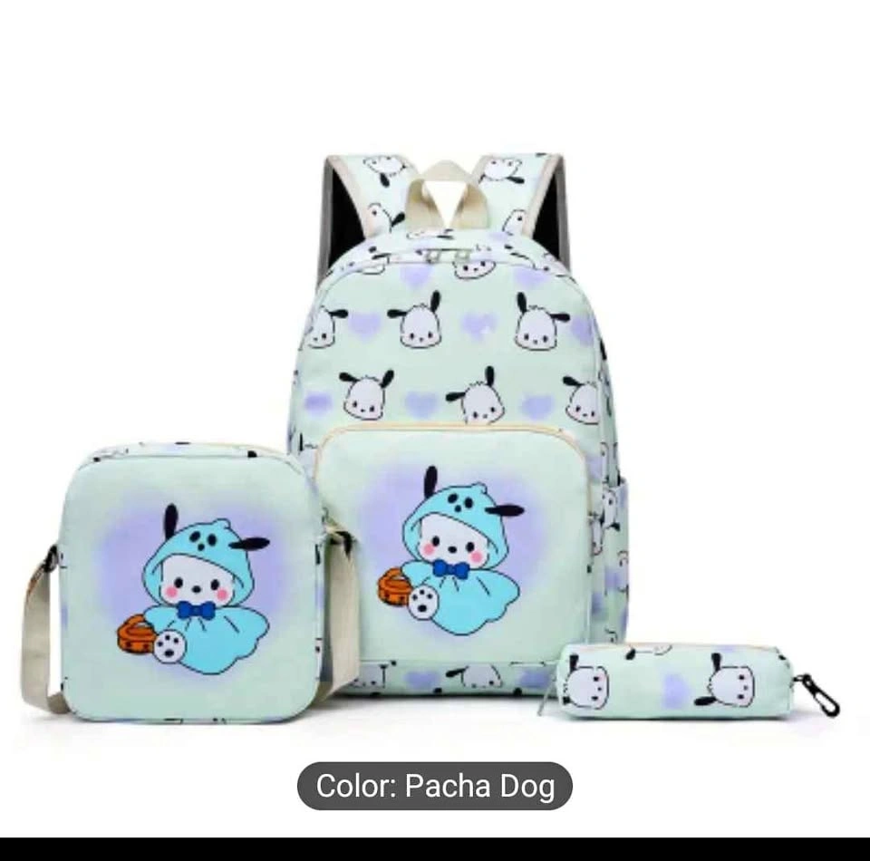 Set of 3 Sanrio Backpacks: Kuromi, Hello Kitty, My Melody