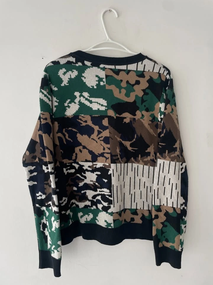 Gosha Rubchinskiy Camouflage Flag Sweater FW18 Size M - photo 5