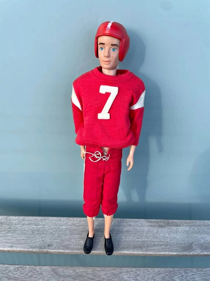 1963 Ken Doll & Football Uniform Outfit #799