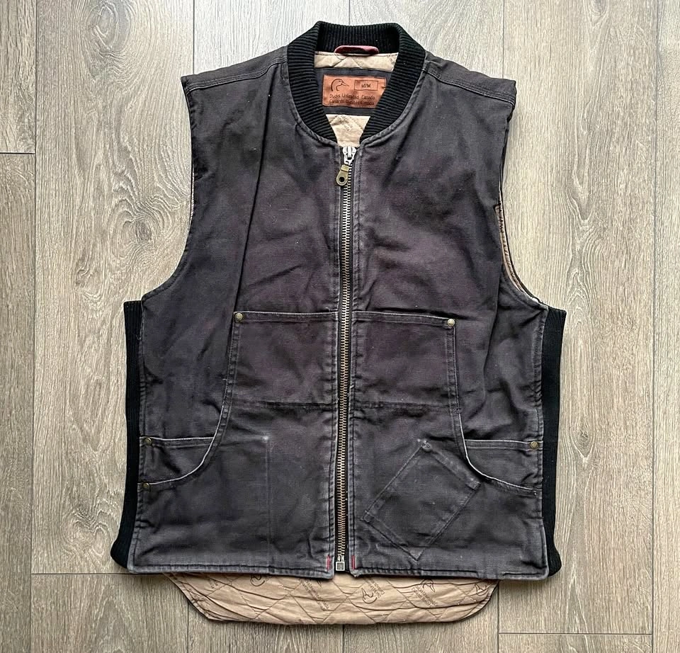 Vintage Ducks Unlimited Canada Quilted Vest Size M