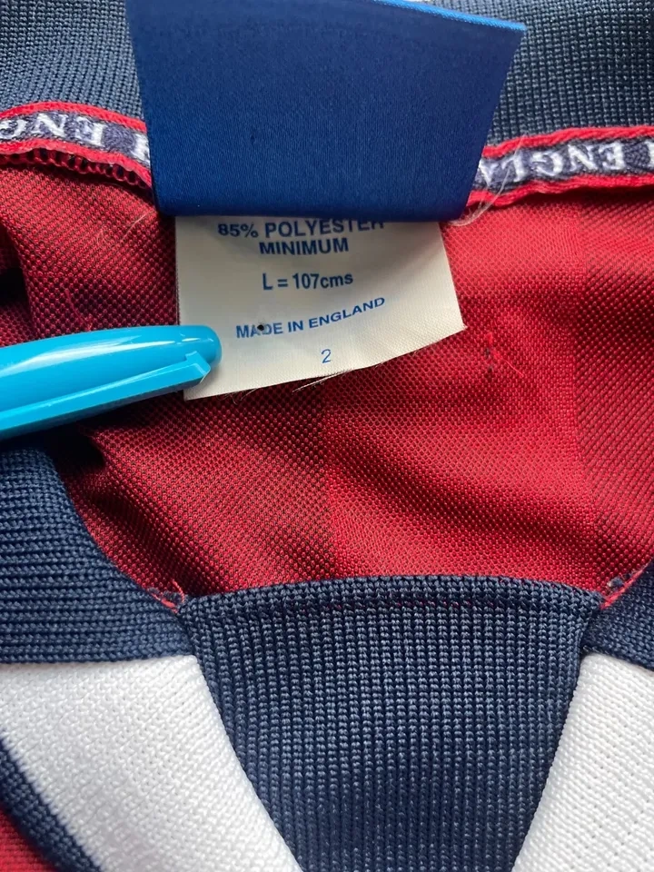 Vintage 1998 Umbro England Red Three Lions Jersey Size L - photo 3