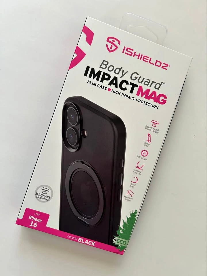 New Sealed iShieldz Body Guard ImpactMAG Black Case - iPhone 16