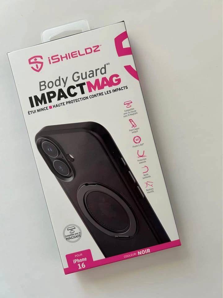 New Sealed iShieldz Body Guard ImpactMAG Black Case - iPhone 16 - photo 2