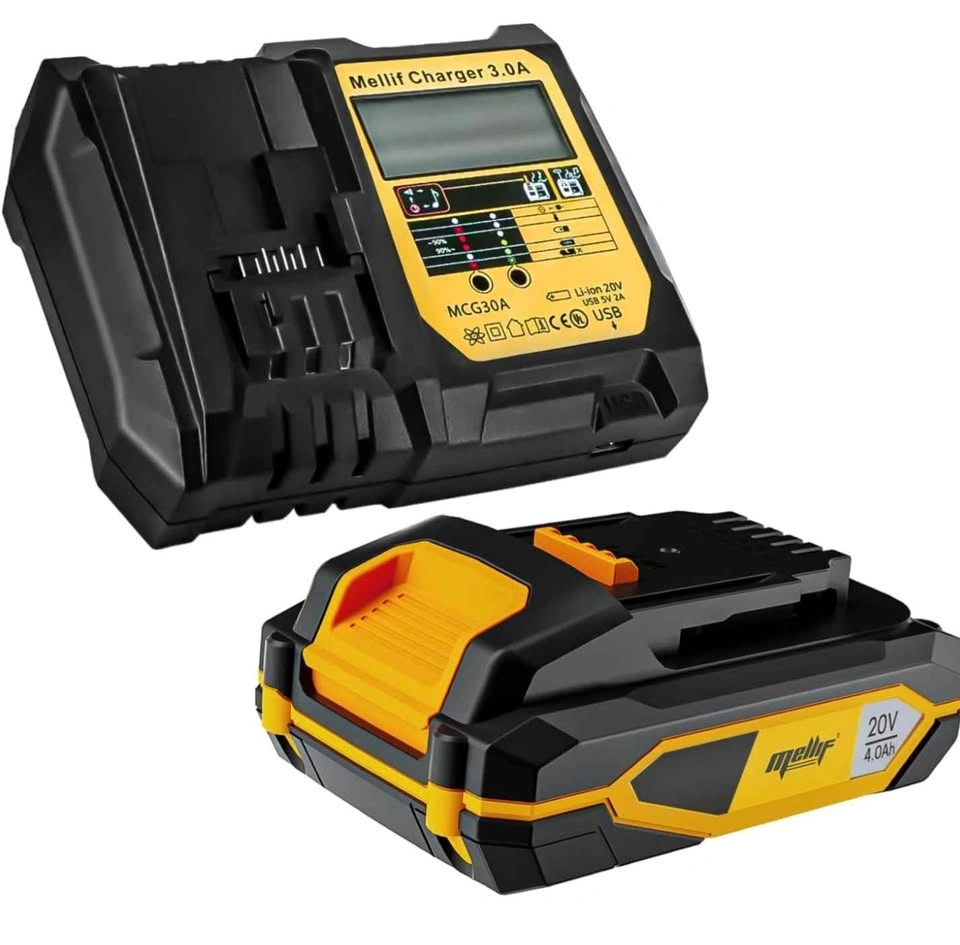 Mellif 20V 4.0Ah Battery and Digital Display Charger Set - photo 3