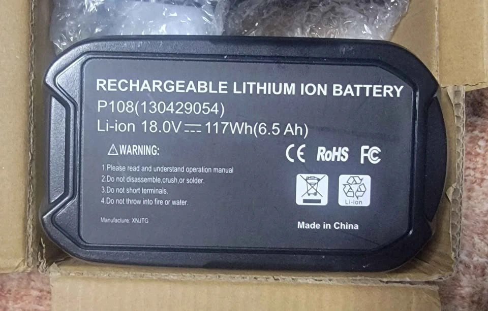 18V Lithium Ion Battery P108 6.5 Ah - photo 2