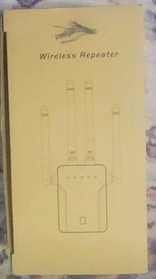 New Wireless Repeater Dual Band WiFi Extender 4 Antennas - photo 2