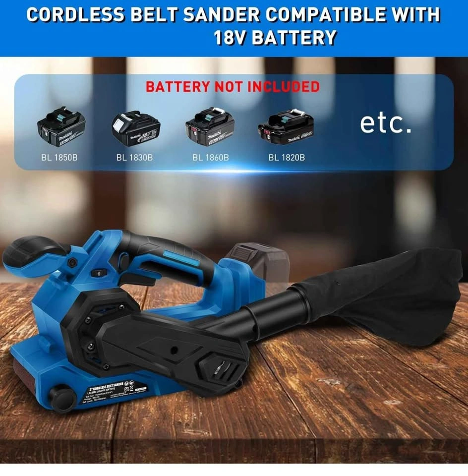ConBlom Cordless Belt Sander - Makita 18V Compatible, Brushless - photo 2