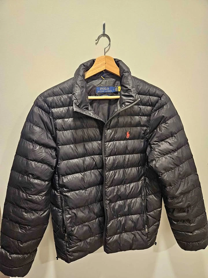 Polo Ralph Lauren Black Puffer Jacket (Men's Small)