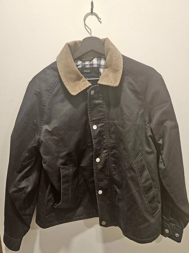 Abercrombie & Fitch Black Lightweight Barn Jacket (Size: Small)
