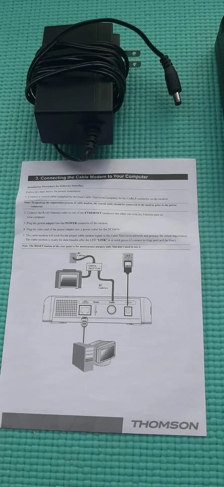 Thomson DCM476 Digital Broadband Cable Modem - photo 3
