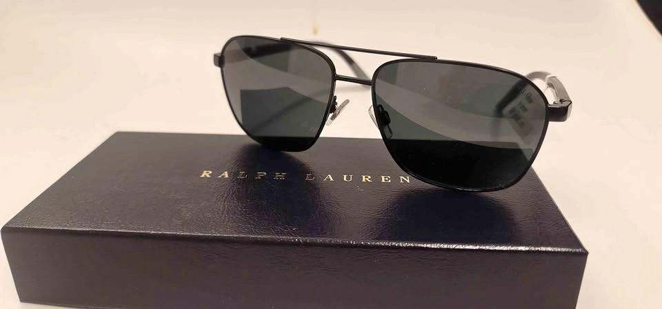 Ralph Lauren Black Aviator Sunglasses BRAND NEW