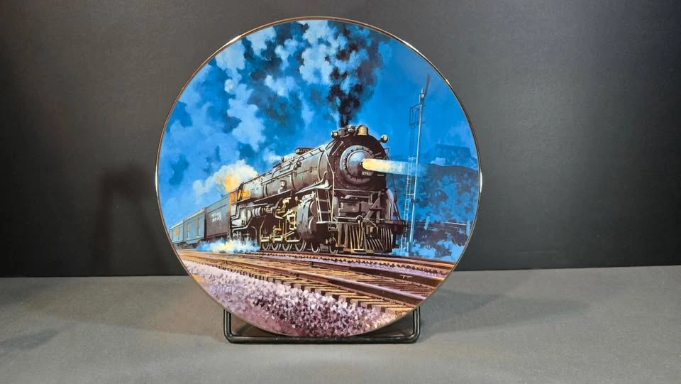 Knowles Train Collector Plates - Romantic Age of Steam Set (3) - photo 2