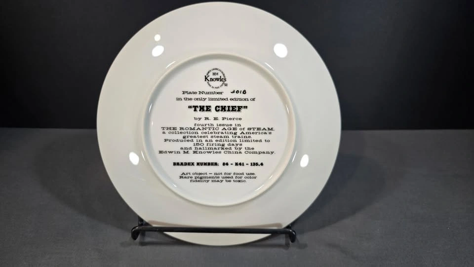 Knowles Train Collector Plates - Romantic Age of Steam Set (3) - photo 3