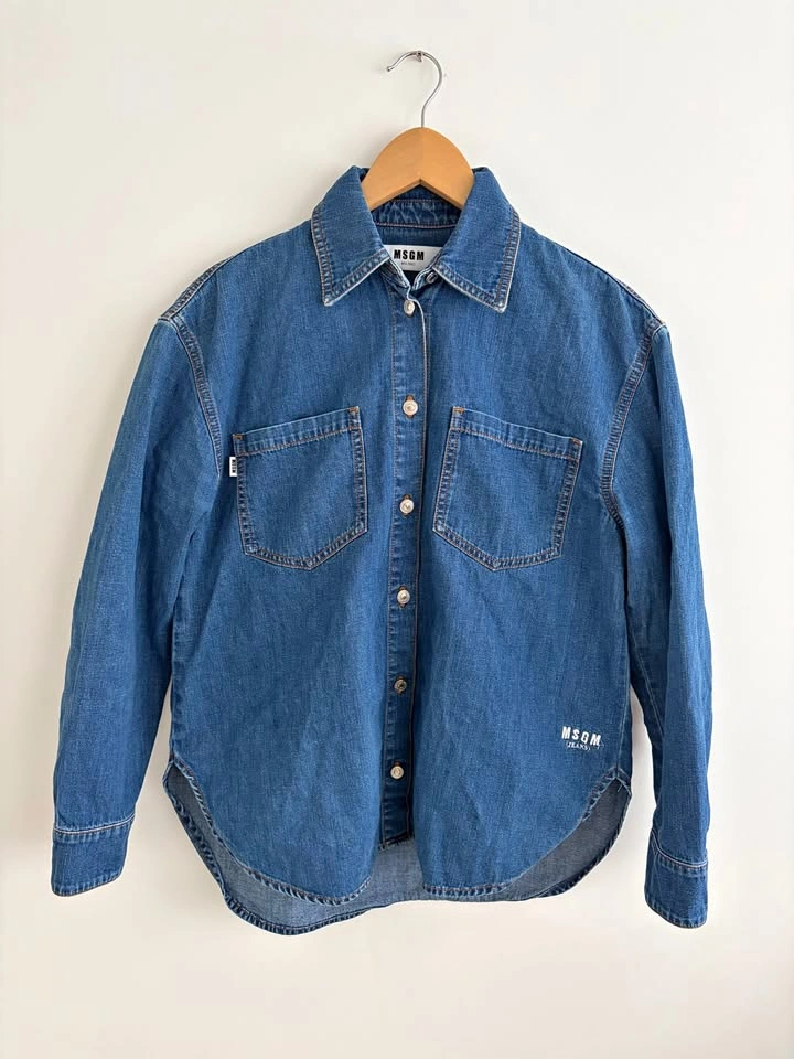 MSGM Milano Women's Denim Shirt Size 38