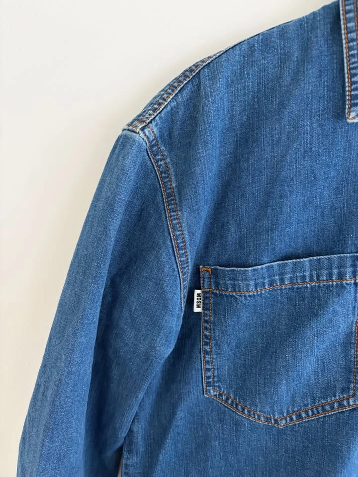 MSGM Milano Women's Denim Shirt Size 38 - photo 3
