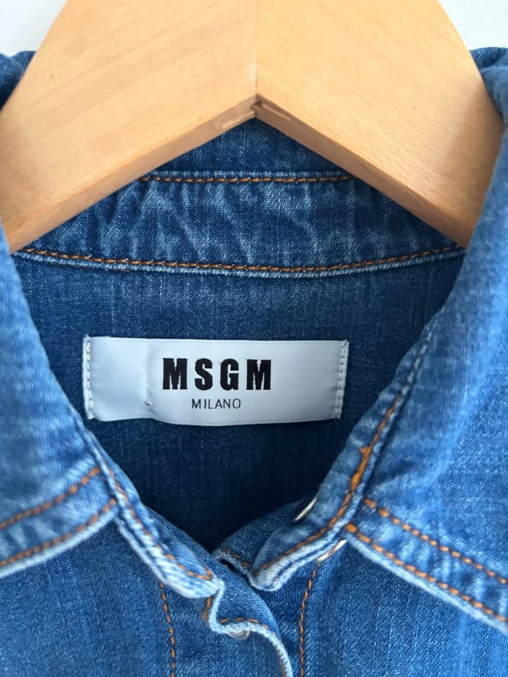 MSGM Milano Women's Denim Shirt Size 38 - photo 4