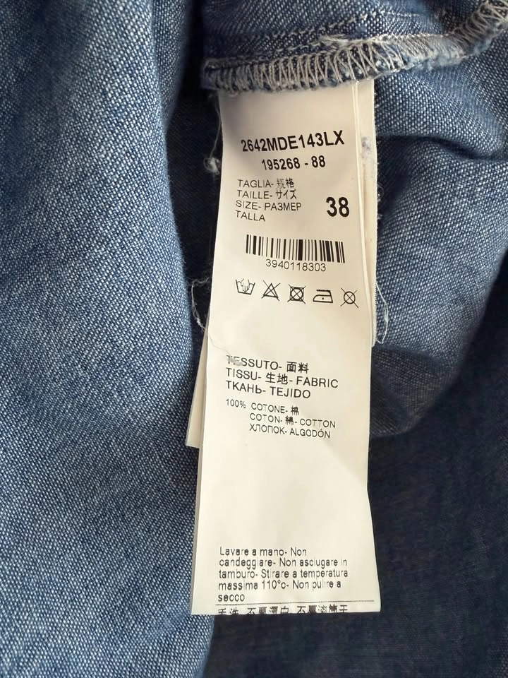 MSGM Milano Women's Denim Shirt Size 38 - photo 5