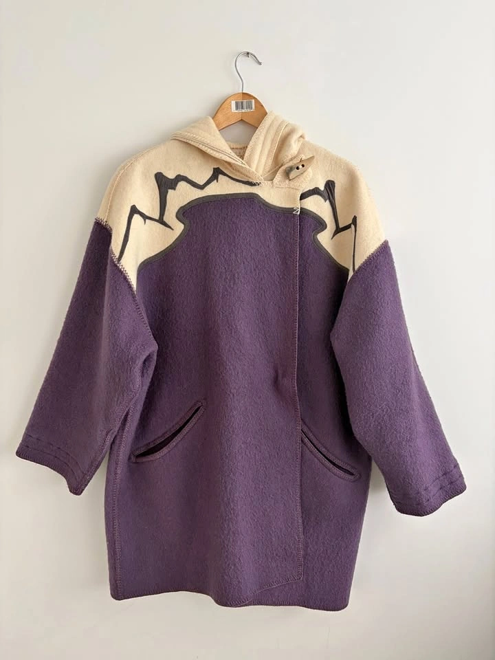 Vintage Linda Lundstrom LaParka Wool Parka Coat Size S