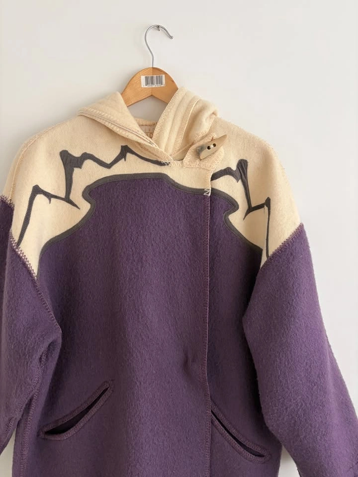 Vintage Linda Lundstrom LaParka Wool Parka Coat Size S - photo 2