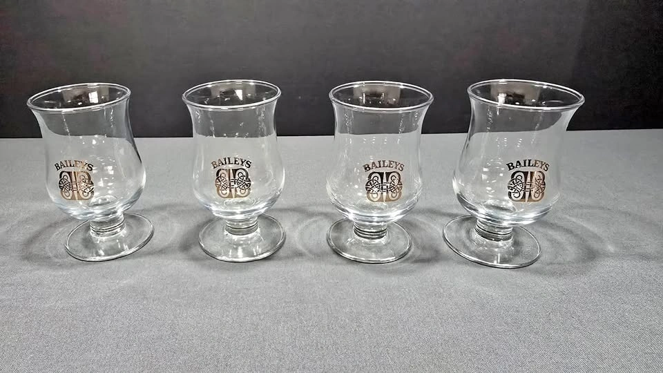 Vintage Baileys Irish Cream Shot Glasses (Set of 4)