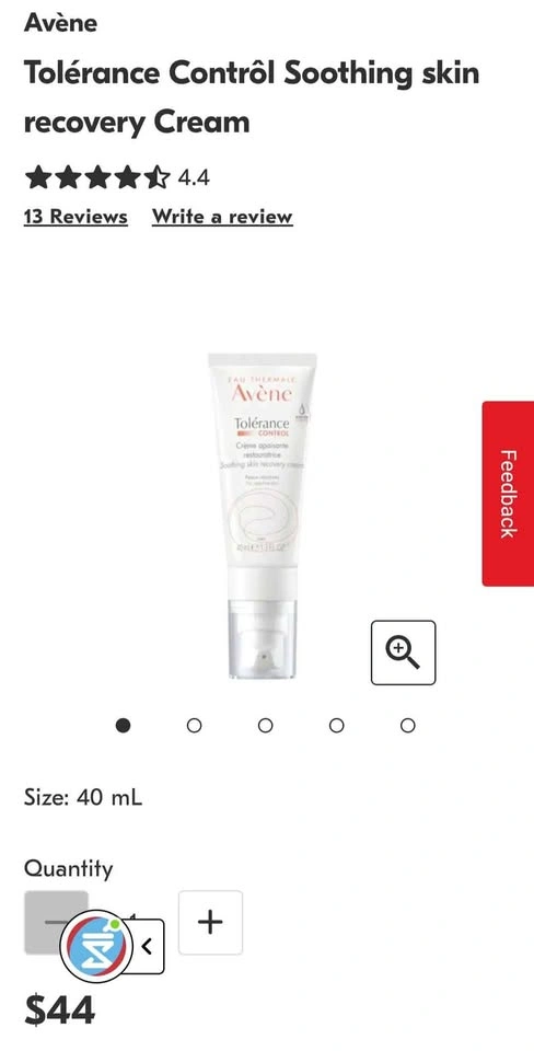 Avène Tolérance Control Soothing Skin Recovery Cream 40ml - photo 2