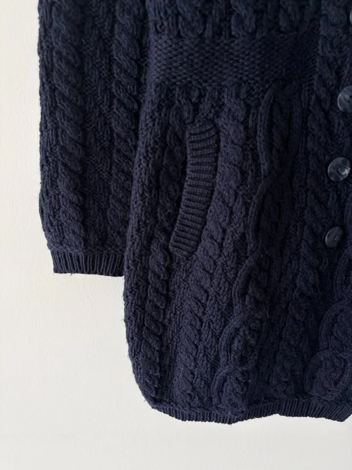 Aran Crafts Women's Double Breasted 100% Merino Wool Sweater L - photo 4