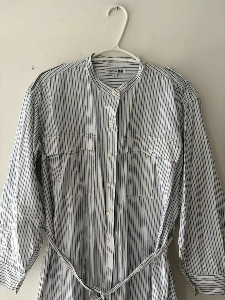 Uniqlo × JW Anderson Striped Shirt Dress Size L - photo 2