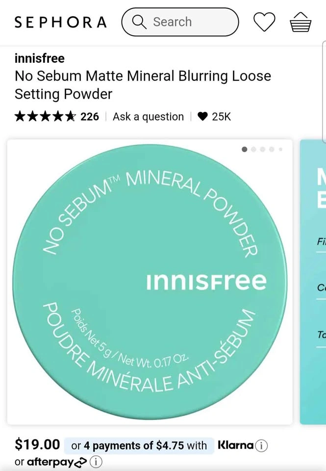Innisfree No Sebum Mineral Powder Made in Korea BRAND NEW! - photo 3