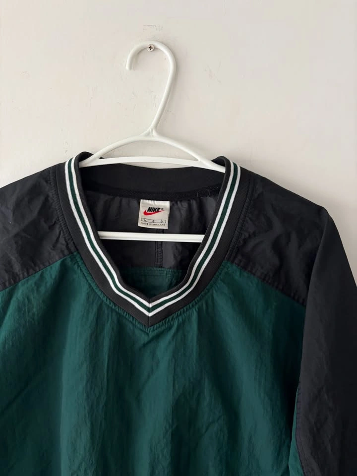 Vintage 90s Nike Swoosh Pullover Windbreaker Jacket L - photo 2