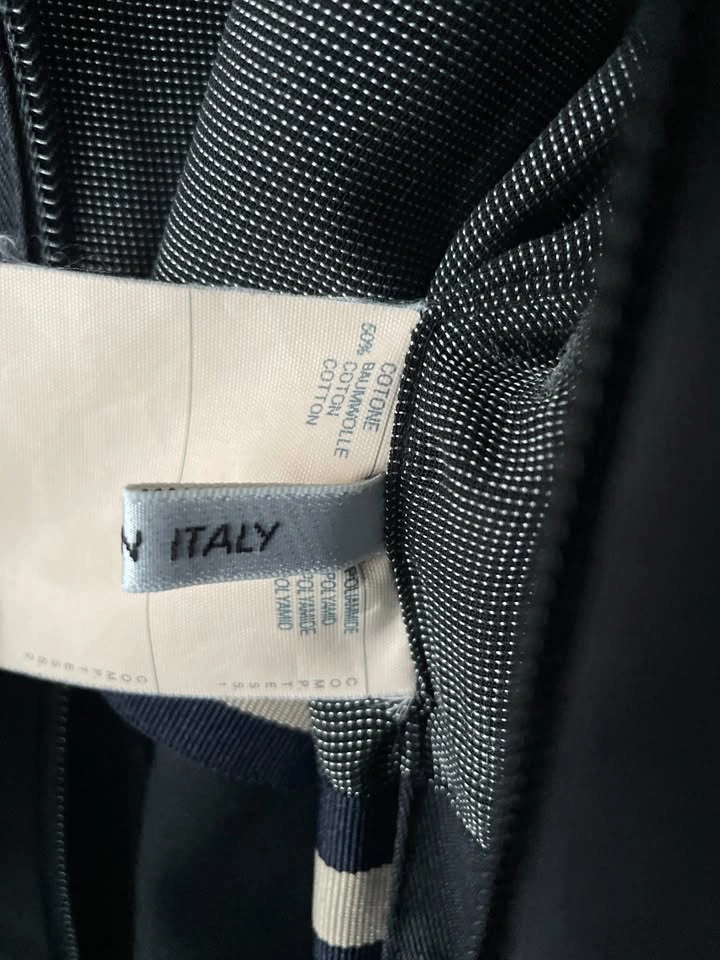 Canali Cotton Made in Italy Full Zip Men's Black Jacket XL - photo 4
