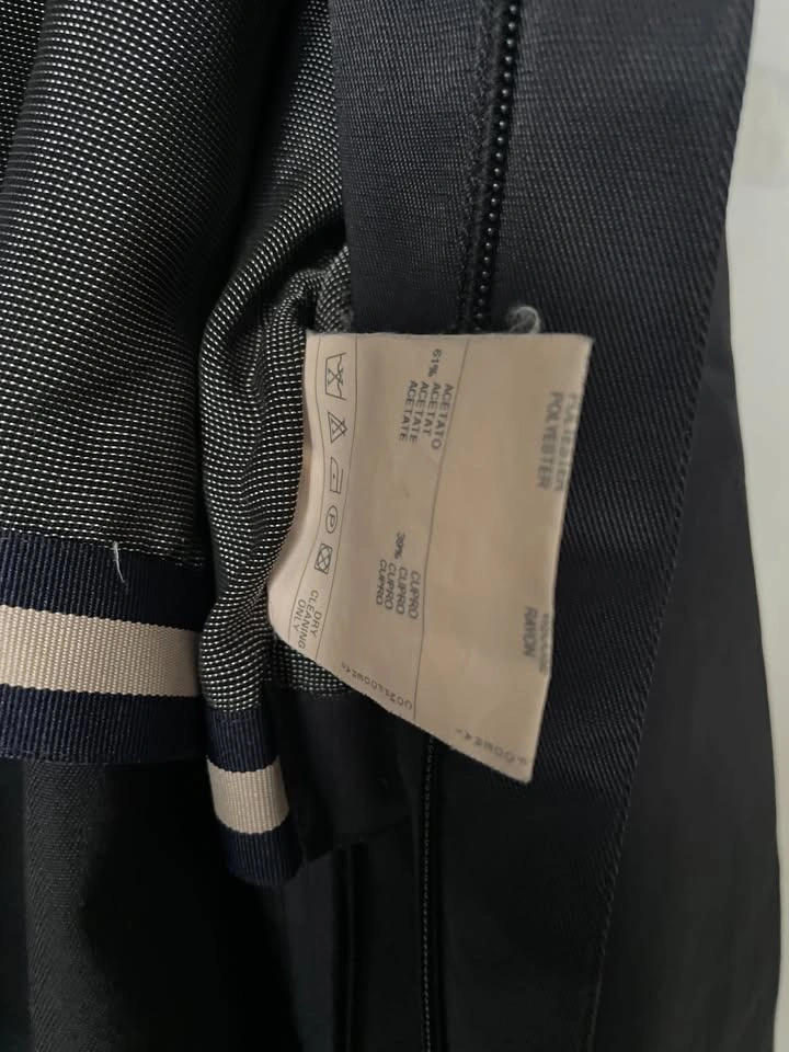 Canali Cotton Made in Italy Full Zip Men's Black Jacket XL - photo 5