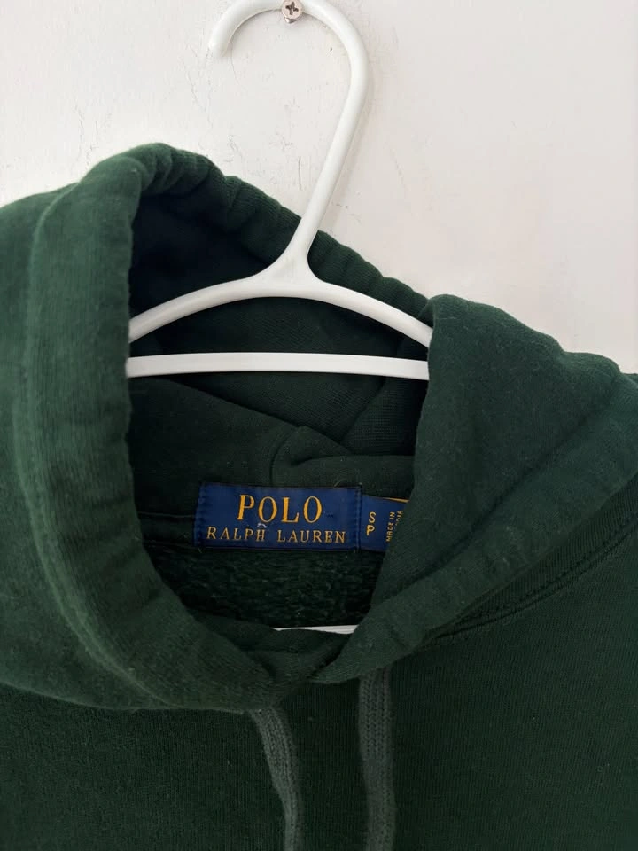 Polo Ralph Lauren Men's Green Triple Pony Pullover Hoodie Size S - photo 4