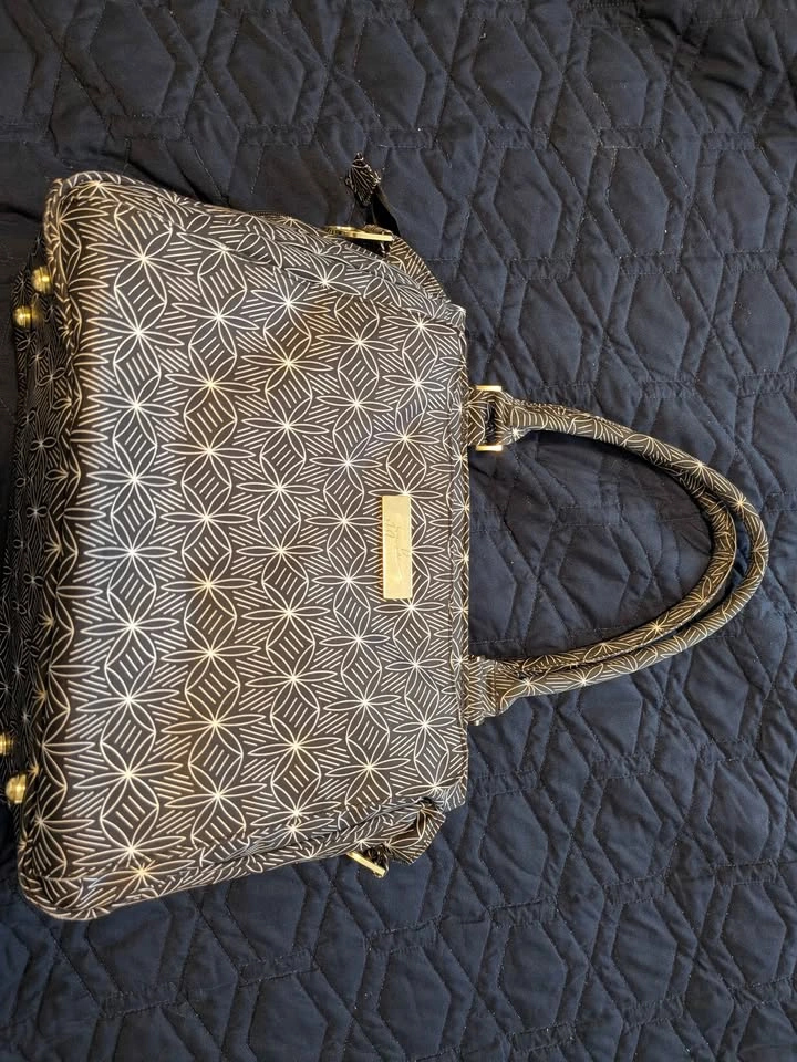 JuJuBe Diaper Bag Black White Geometric Print - photo 2
