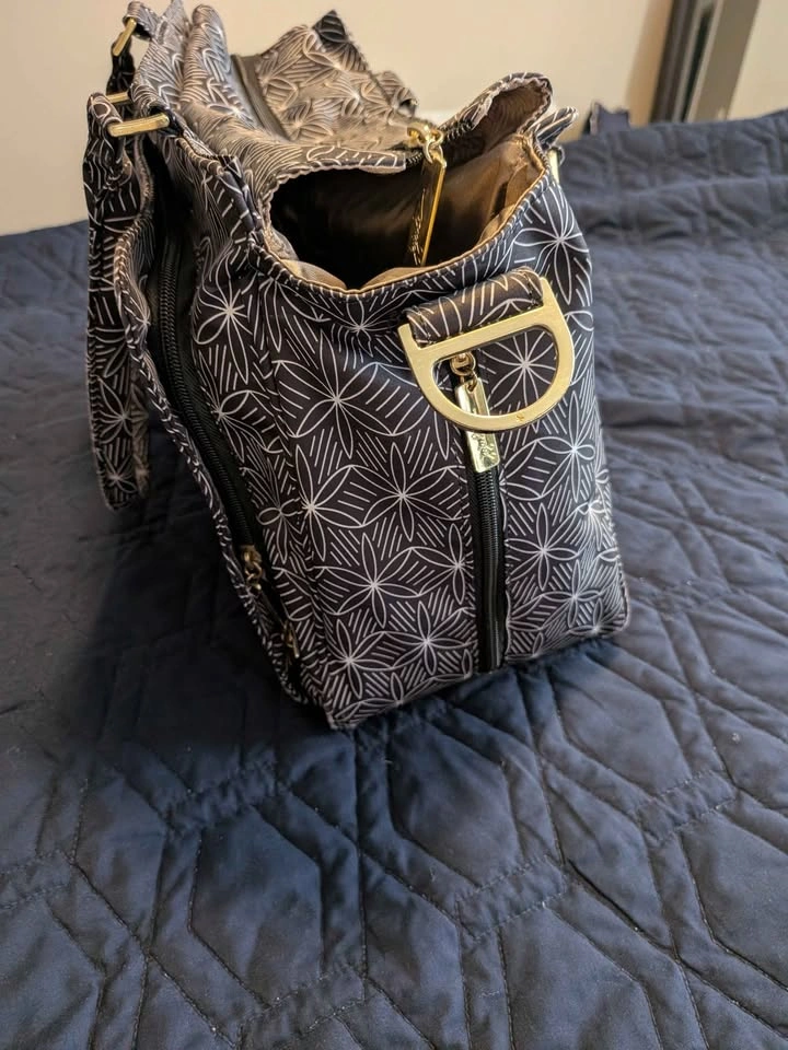 JuJuBe Diaper Bag Black White Geometric Print - photo 5