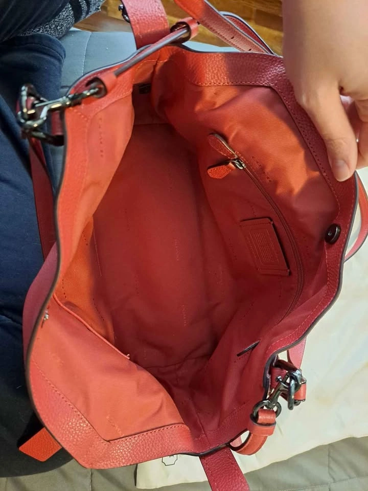 Red Coach purse - used a couple times - photo 2