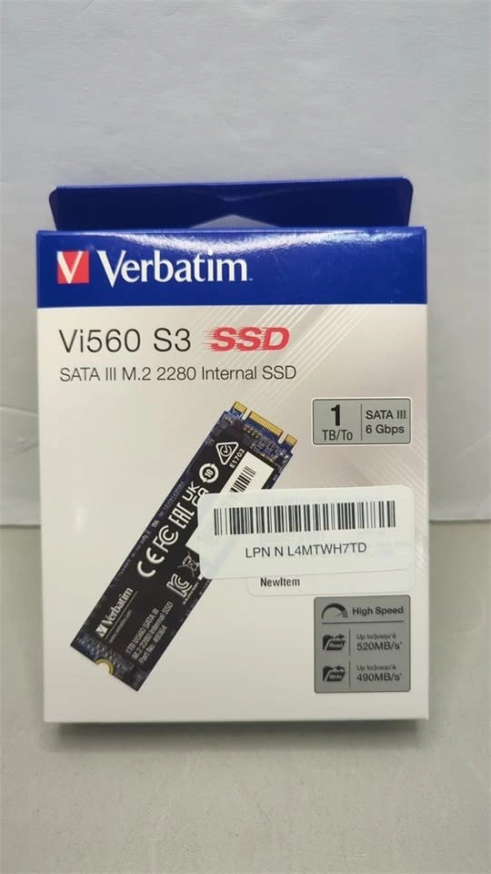 New Open Box Verbatim VI5000 PCIE4 NVME M.2 SSD 1TB - photo 2