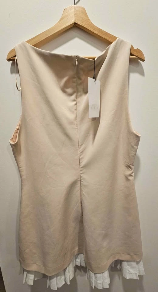 ZARA Beige Sleeveless Dress (Size XXL) - BRAND NEW! - photo 2