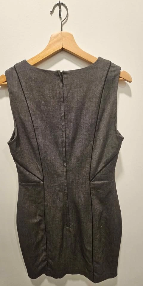 H&M Grey Sleeveless Work Dress (Size 12) - photo 2