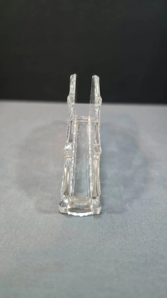 Lead Crystal Napkin Holder With Floral Design - photo 3