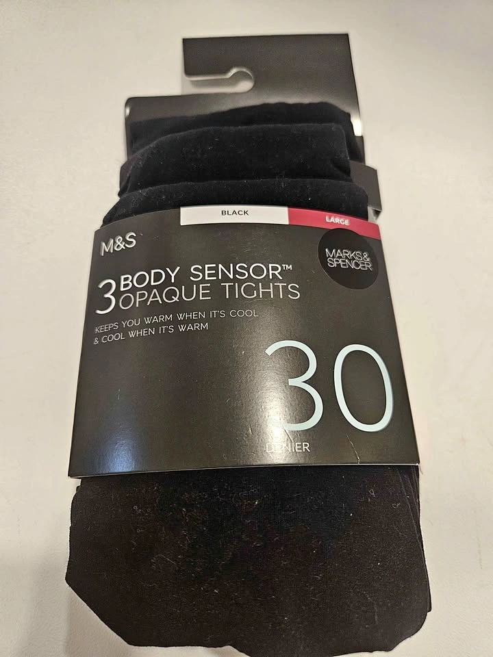 Marks & Spencer 3 Pairs Body Sensor Tights (Large)