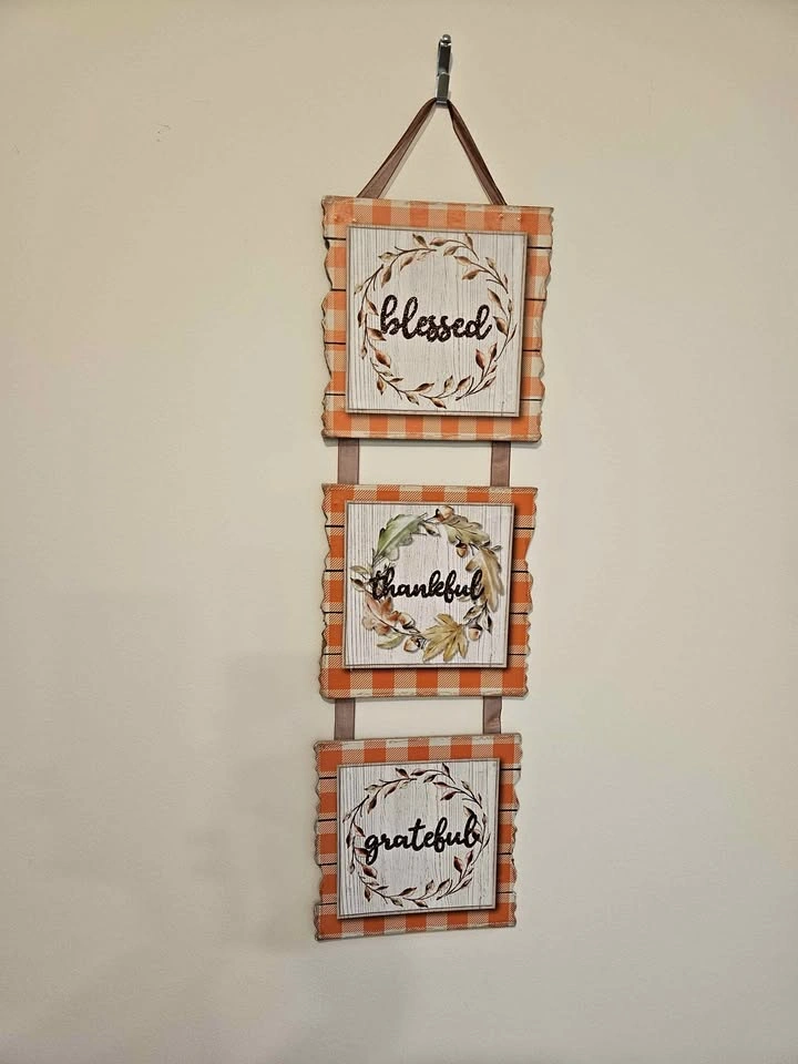 Blessed, Thankful, Grateful Home Decoration
