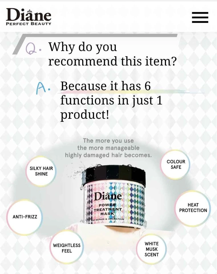 DIANE Power Treatment Hair Mask (230g) - BRAND NEW! - photo 3